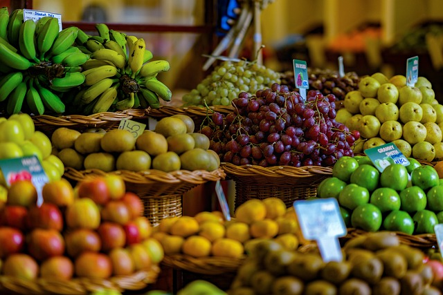 fruit, market, apples