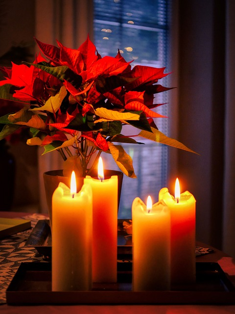 candles, advent, lights