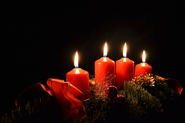 candles, christmas, advent