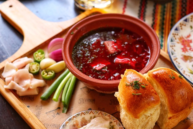 ukrainian food, borscht, soup