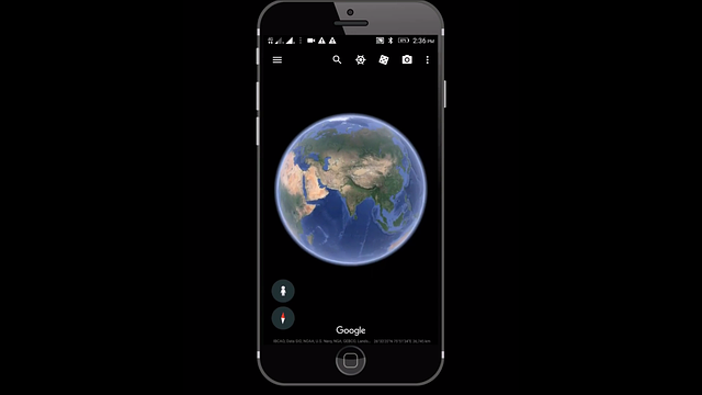 google, earth, mobile
