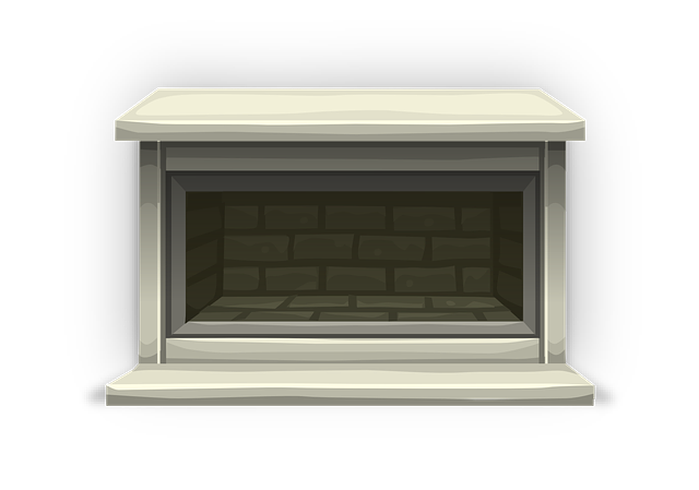 fireplace, mantel, brick